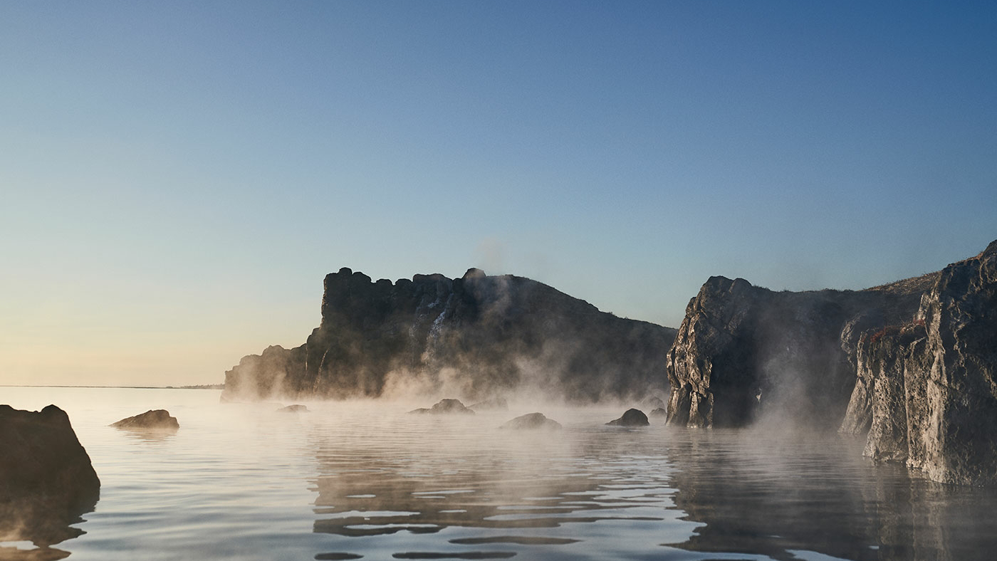 Island med varma källor